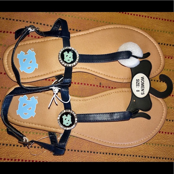 Team Sport Flat Thong Sandals Carolina Tarheels - Picture 3 of 4